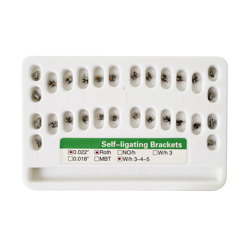 Dental Orthodontic Roth Self-Ligating Bracket 0.022"- 3,4,5 Hook & Tool 7-7