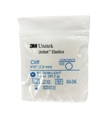 3M Unitek Dental Orthodontics Natural Rubber Latex Elastics 1/4 / 3/8 / 3/16 / 1/8 in  3.5 OZ