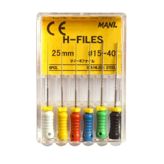 MANI HFiles Stainless Steel Dental Endo Root Canal Hand Files