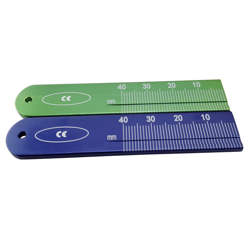 Dental Endodontic Span Measure Scale&amp;Gutta Percha Point Ruler 0-40mm