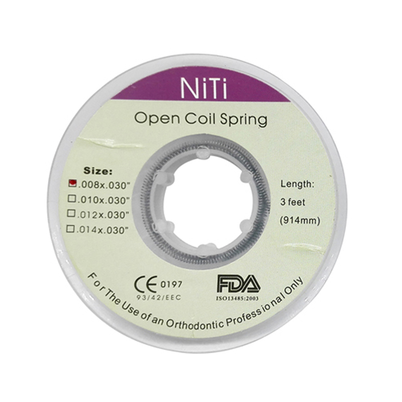 Dental Orthodontic Use Niti Open Coil Springs Dia.008/010/012/014 inch, 914 mm/ 3 Feet