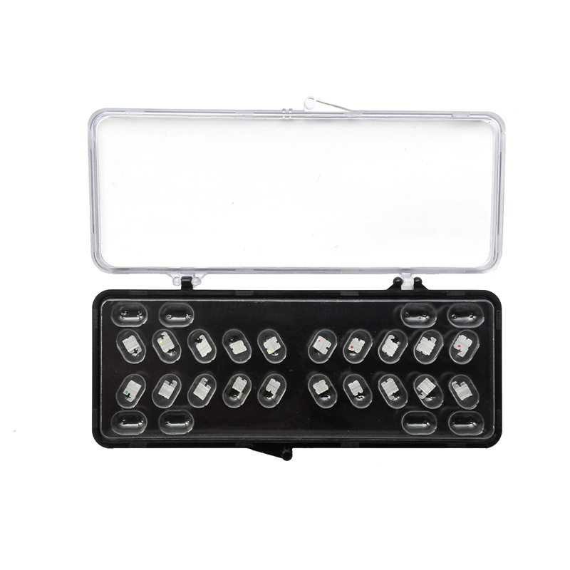 Dental Orthodontic Ceramic Bracket Roth Slot 022 3 4 5 Hooks