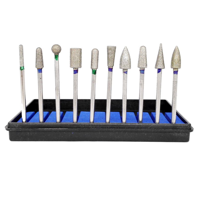 Dental Sintered Diamond Point Polisher HP Shank Rotary Bur Set 2.35mm 2 Kits