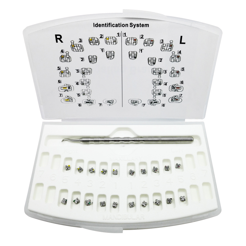 PROB Dental Orthodontic Self-ligating Brackets 5-5 Roth/MBT 0.022 3H/345H