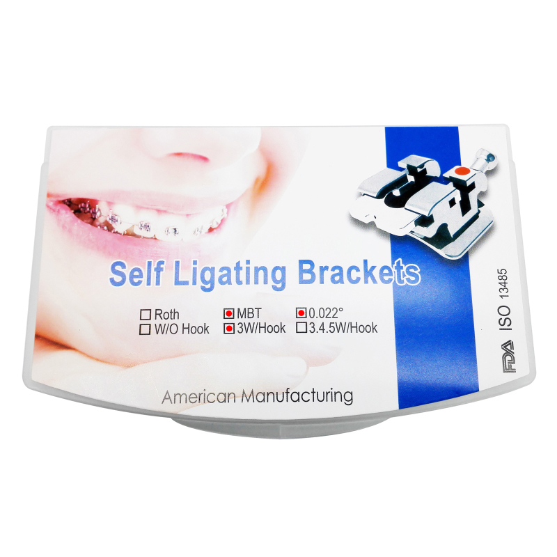 PROB Dental Orthodontic Self-ligating Brackets 5-5 Roth/MBT 0.022 3H/345H