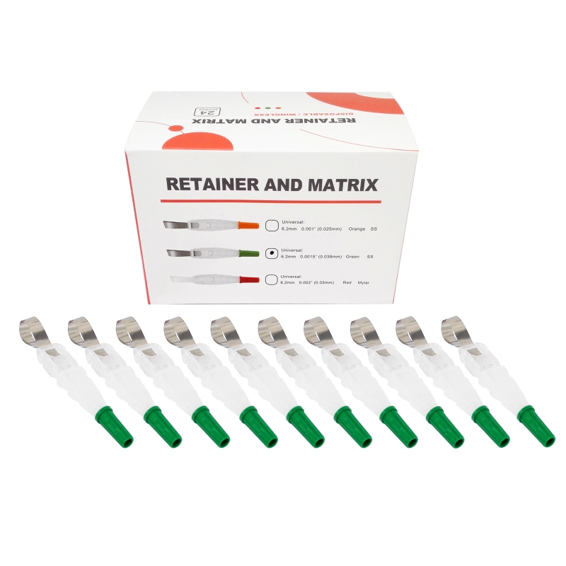 Dental Distail-Extension Post-core Restoration Retainer And Matrix Wingless