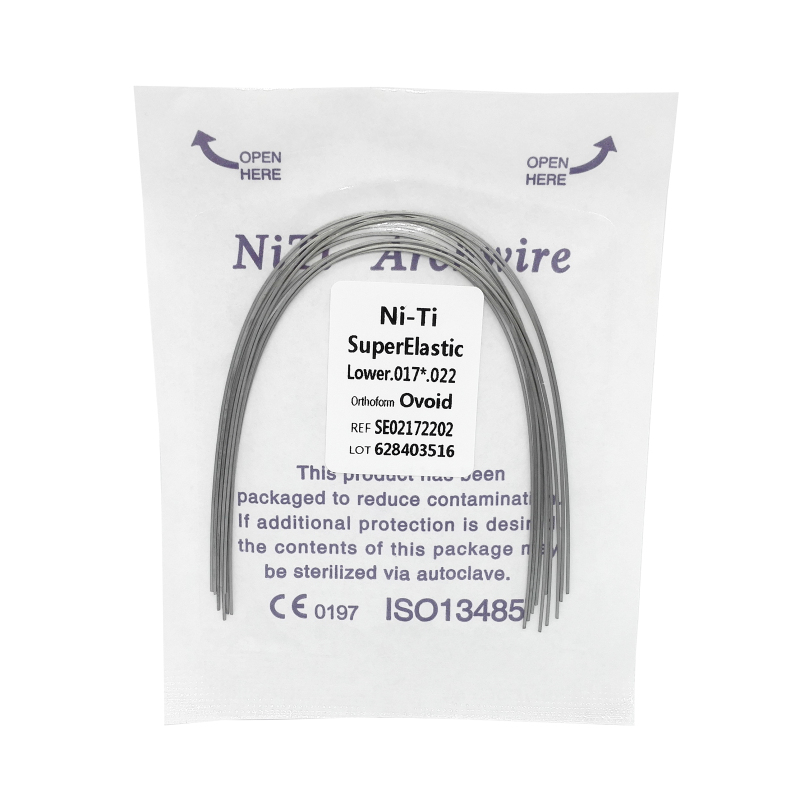 Dental Orthodontic Super Elastic Niti Square Form Arch Wires