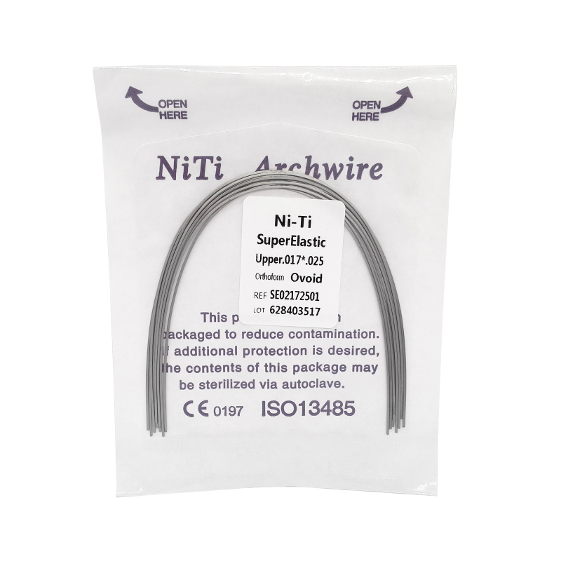 Dental Orthodontic Super Elastic Niti Square Form Arch Wires