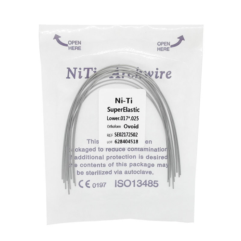 Dental Orthodontic Super Elastic Niti Square Form Arch Wires