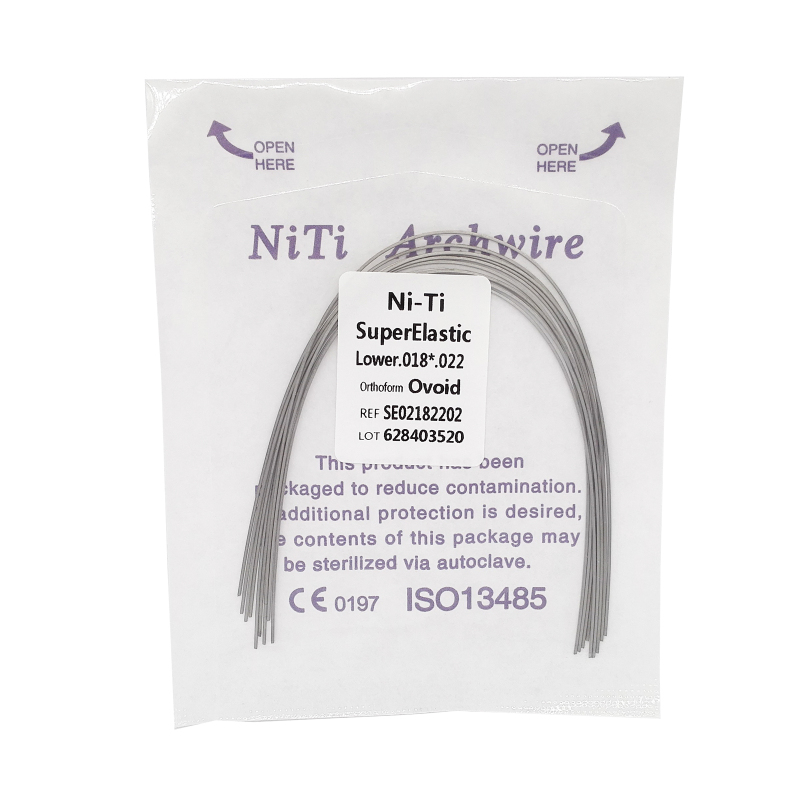 Dental Orthodontic Super Elastic Niti Square Form Arch Wires