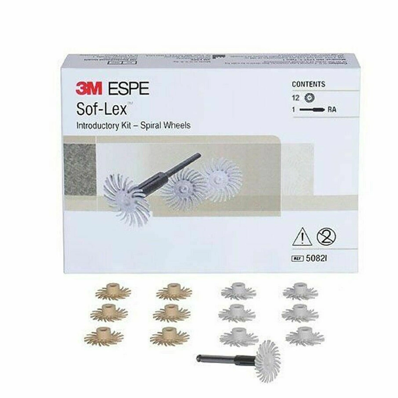 3M ESPE 5082I Sof-lex Spiral Finishing Wheels Intro Kit W/ RA Mandrel