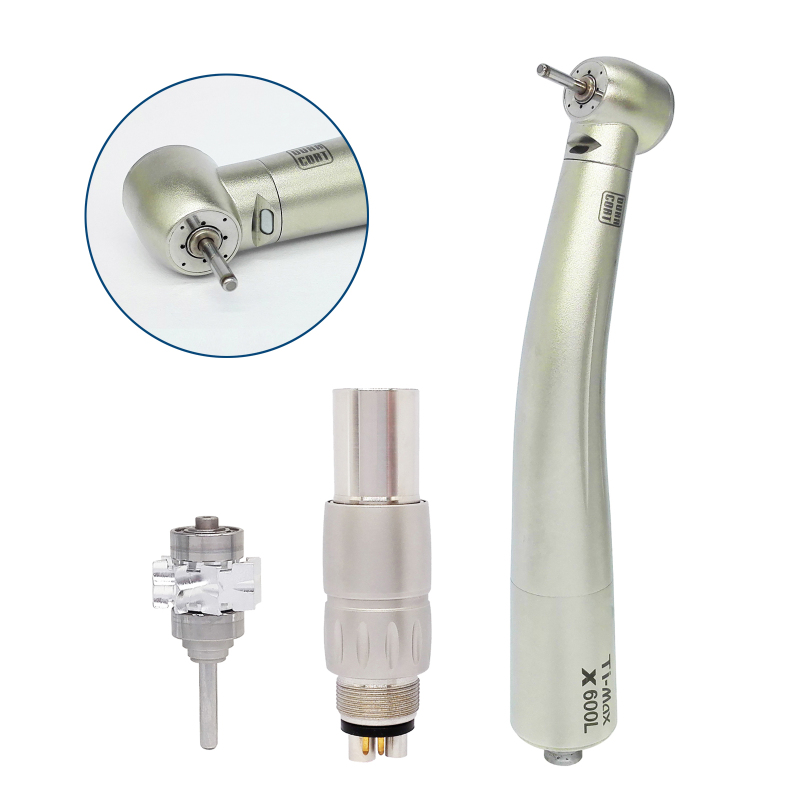 Ti-Max X600L Dental Fiber Optic High Speed Air Turbine Handpiece Fit NSK