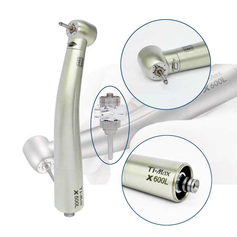 Ti-Max X600L Dental Fiber Optic High Speed Air Turbine Handpiece Fit NSK