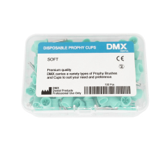DMXDENT Dental Metal  Prophy Cup Rubber Polisher Brush Polishing Bowl Soft / X Soft / Regular