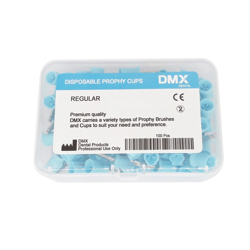 DMX-DENTAL Dental Metal  Prophy Cup Rubber Polisher Brush Polishing Bowl Soft / X Soft / Regular