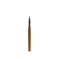 7901 Dental Carbide Trimming and Finishing Needle Burs 7901 Gold For High Speed Handpiece