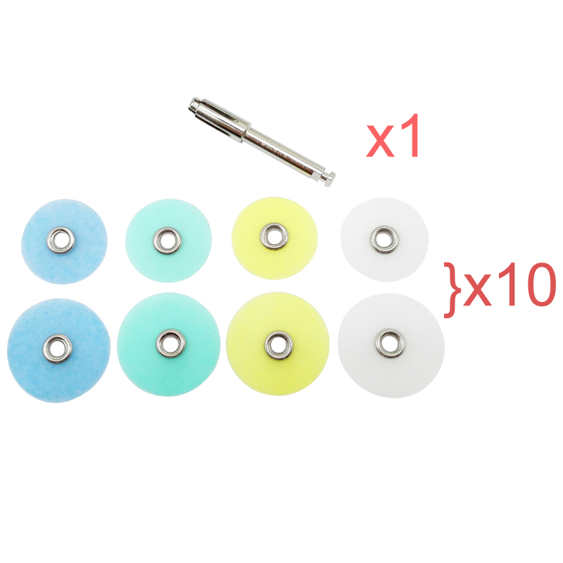 80 Pcs Dental Polishing Discs Universal Mandrel TOR No. 1.075 14mm / 12mm