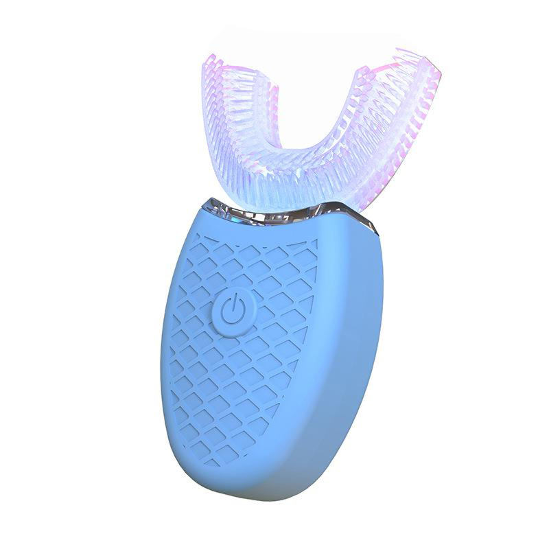 Dental Automatic Electric Ultrasonic Toothbrush U-Shape 360° Brush Whitening
