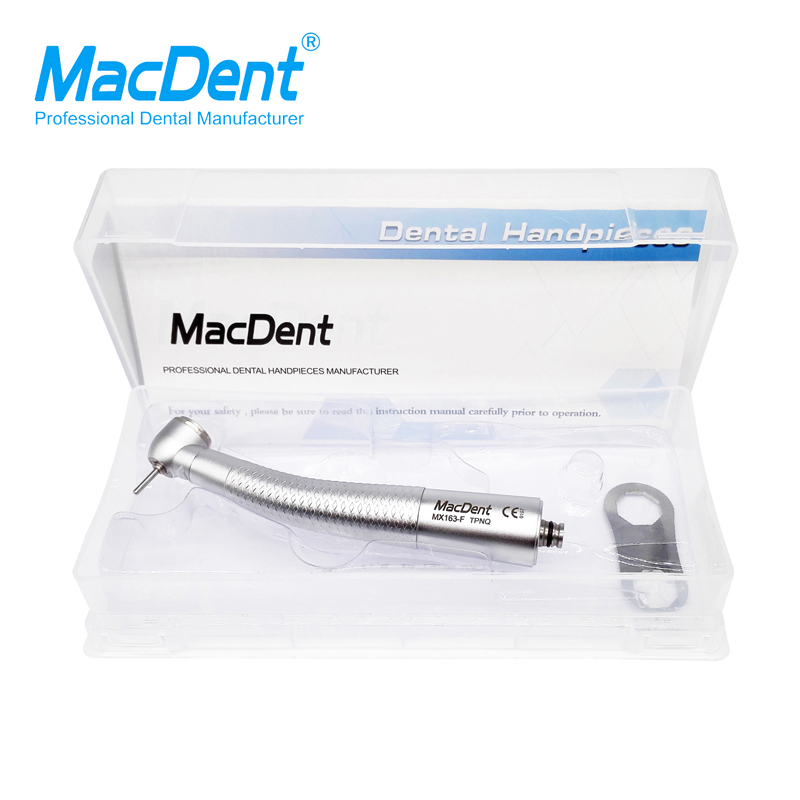 MacDent MX163-F TPNQ Dental Fiber Optic LED High Speed handpiece Fit NSK Coupler