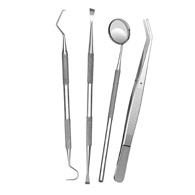 4 Pcs/Set Dental Professional Dental Oral Hygiene Scaler Kit Tools Deep Cleaning Teeth Care