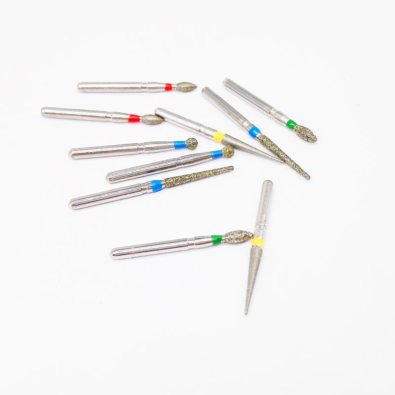 DMX-DENTAL Diamond Burs Drill FG 1.6mm 5pcs/pk Dental High Speed Handpiece 154 Types Optional