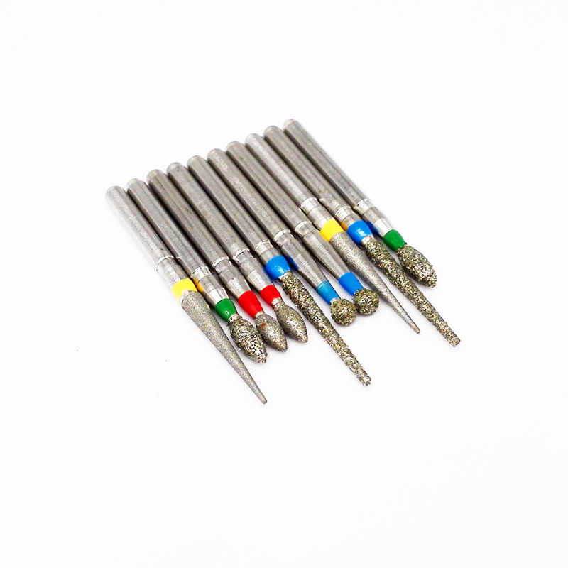 DMX-DENTAL Diamond Burs Drill FG 1.6mm 5pcs/pk Dental High Speed Handpiece 154 Types Optional