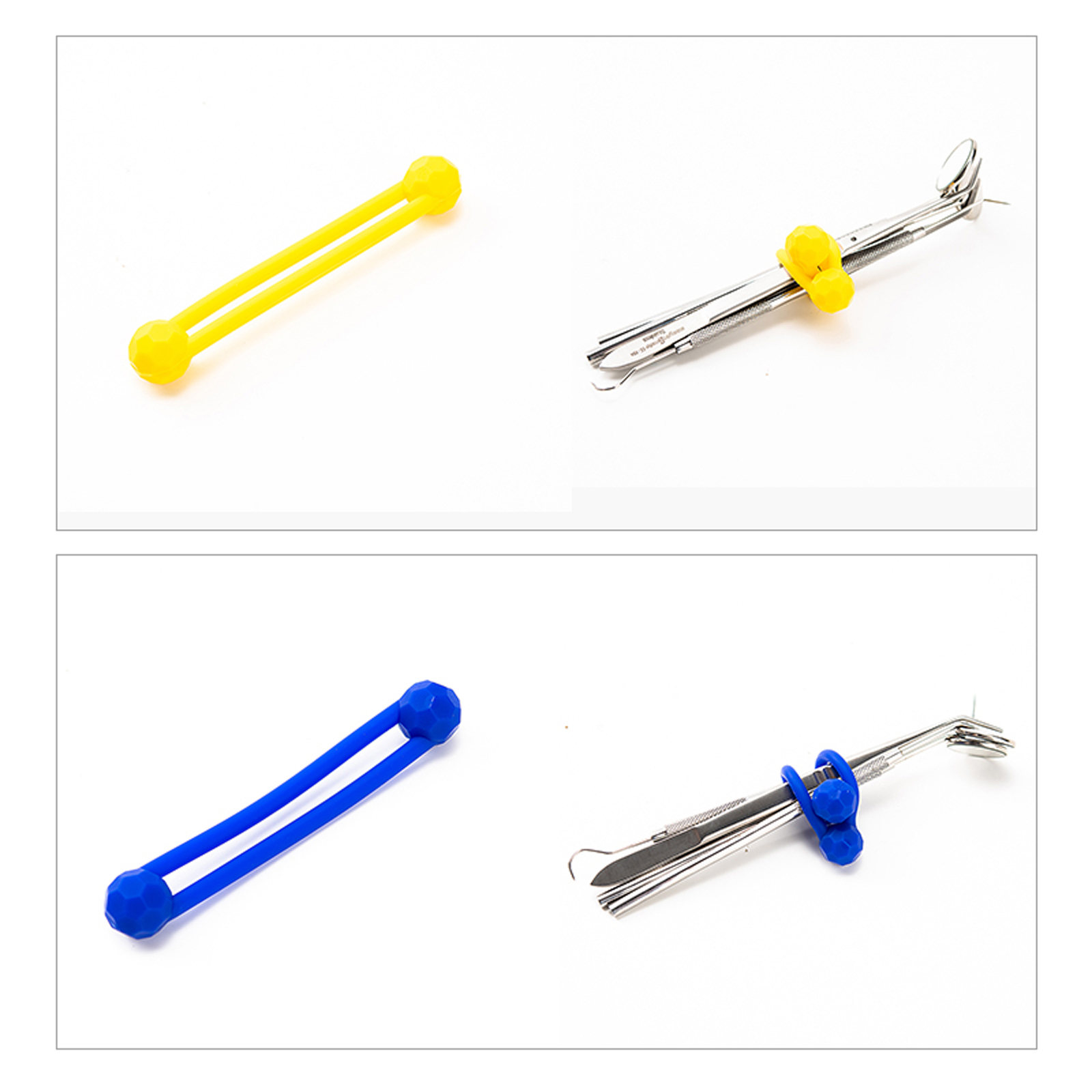 Dental Silicone Ties 6-Pack Dental Pro-Ties Silicone Ties - Autoclavable Up To 275°F, For Instrument Sterilization (Macdent) 6 Pack Autoclavable Dental Pro-ties Silicone Instrument Ties