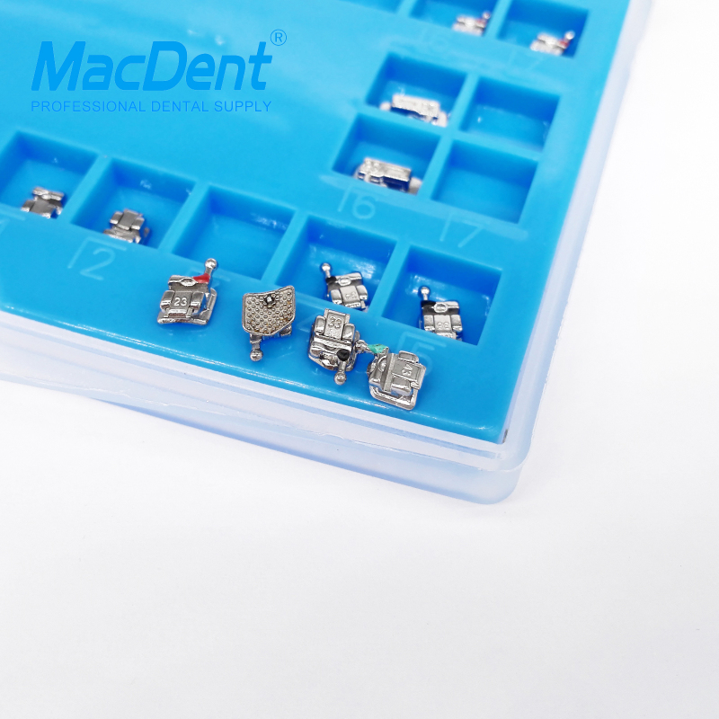 MacDent Dental Orthodontic Self-Ligating Metal Bracket Mini Roth/MBT.022 345 H