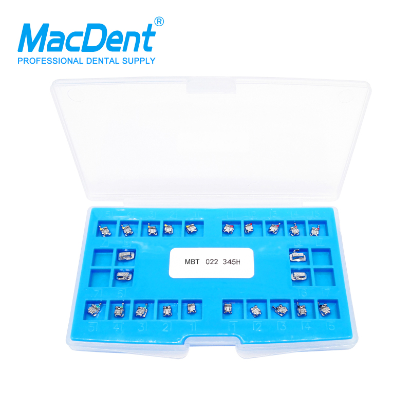 MacDent Dental Orthodontic Self-Ligating Metal Bracket Mini Roth/MBT.022 345 H