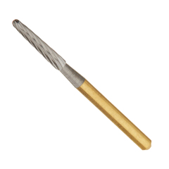Dental Gold Plated Carbide Burs Trimming&Finishing FG7664