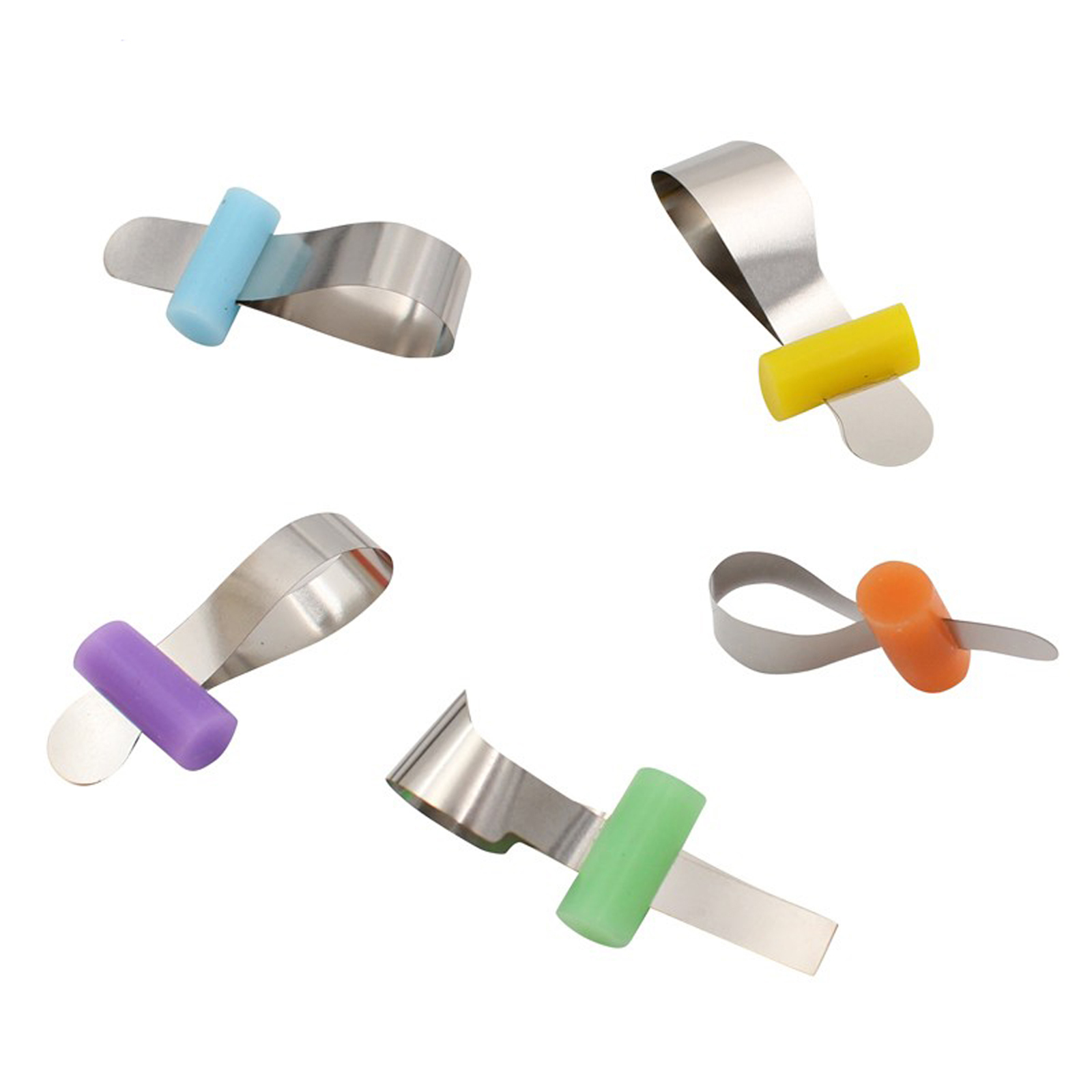 50Pcs Dental Ortho Stainless Steel Matrix Band Tofflemire with Locator