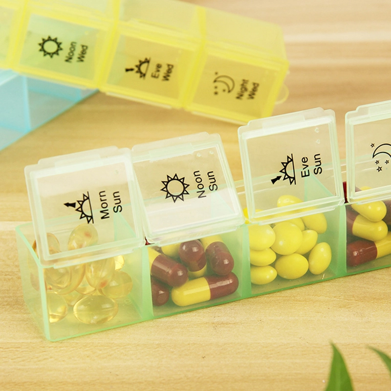 Dental 7 Day Pill Box Organizer Weekly Medicine Vitamins Storage Container Travel Case