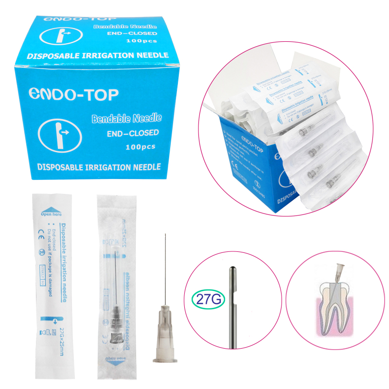 Dental Endo Irrigation Needle Tip End-closed Side Hole 27Ga 30Ga