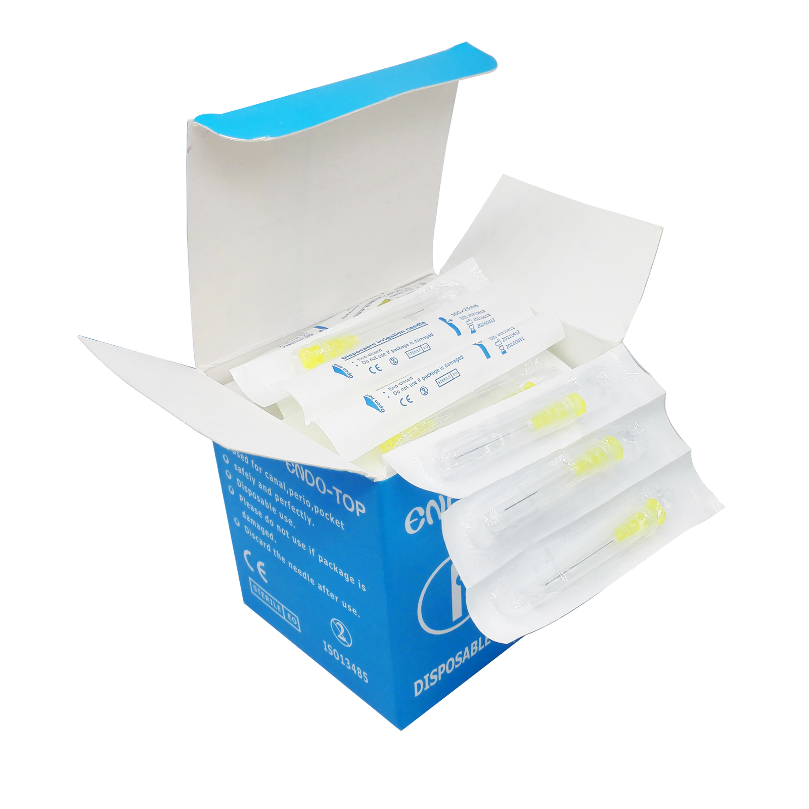 100pcs Dental Endodontic Irrigation Needles - 30G, End-Closed Side Hole, Single Pack