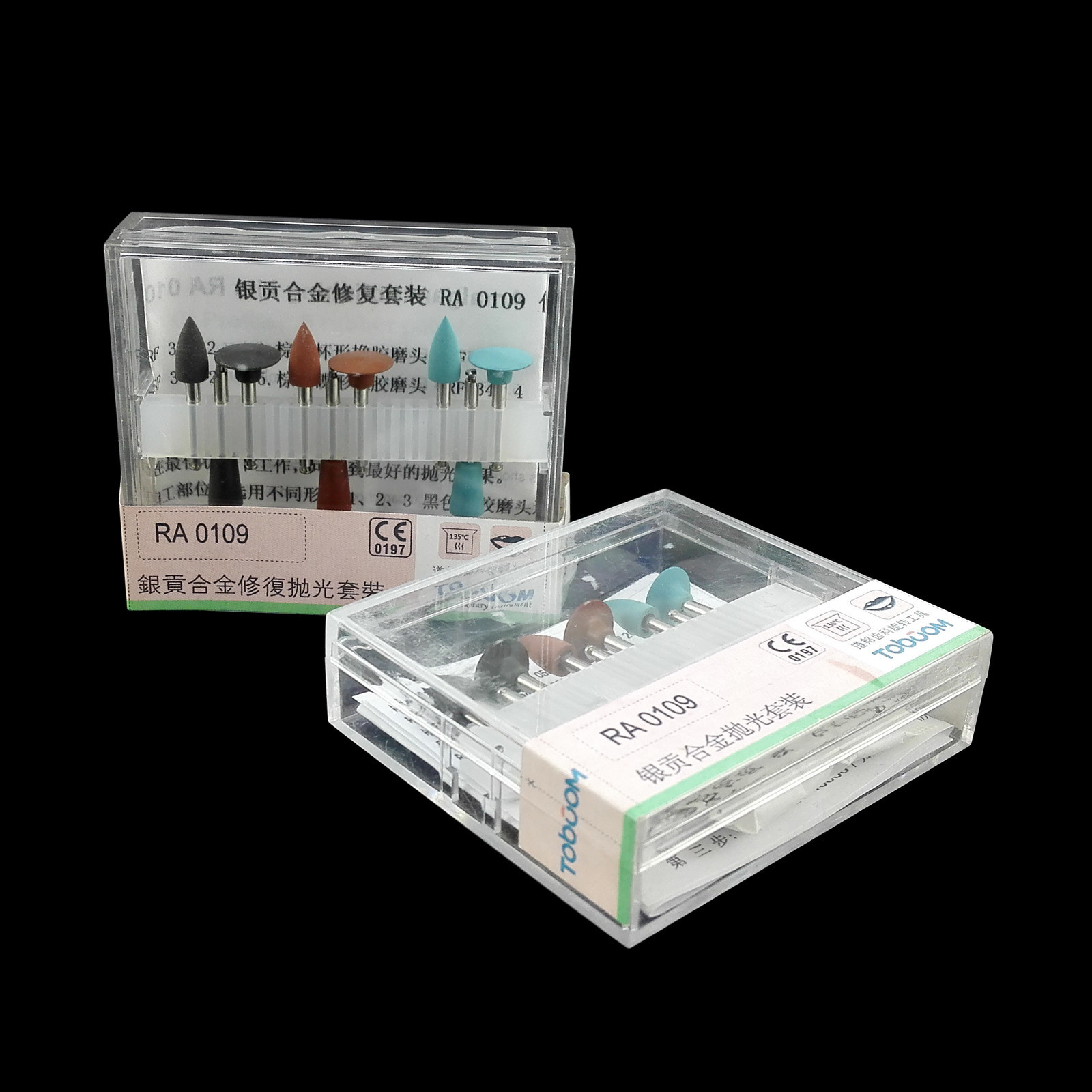 Dental Diamond Burs Cups Amalgam Composite Polishing Kit RA 0109