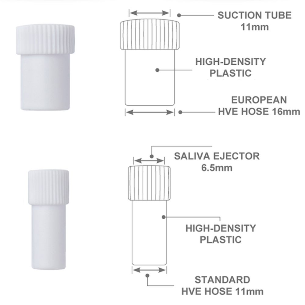 Dental Oral Saliva Ejector Weak Strong Suction Plastic Replacement Valve Snap Tip Head Adapter Accessories