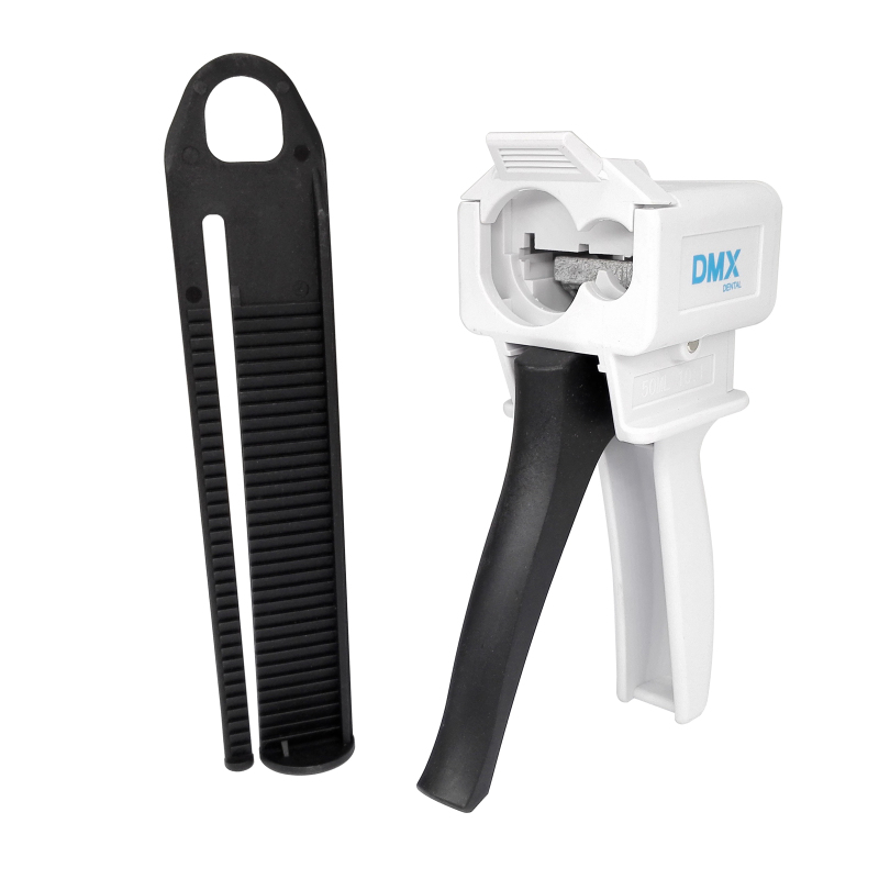 DMX-Dental 1:1 / 2:1 4:1 / 10:1 Caulk Gun Epoxy Resin Applicator Dispenser Static Mixing Set