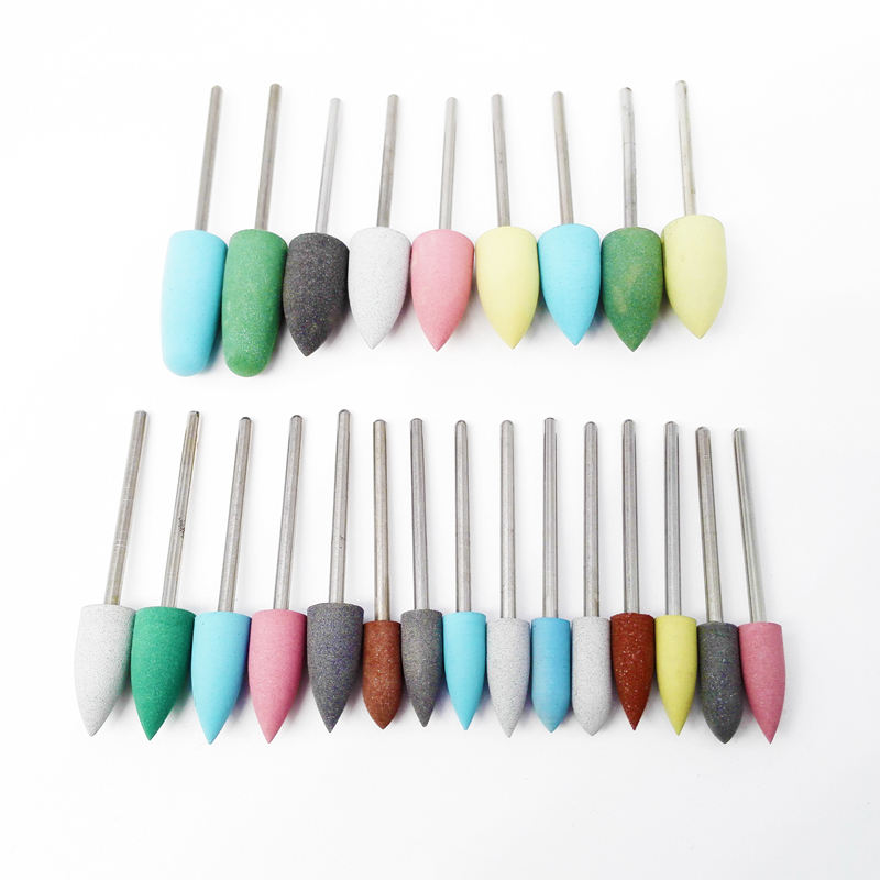 Poly Bur 24Pcs Dental Silicone Polisher Burs for Composite Resin + 48 Holes ...