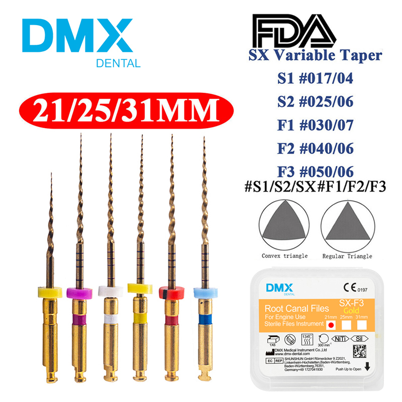 DMX Dental Endo NITI Gold Taper Engine Rotary Root Canal File