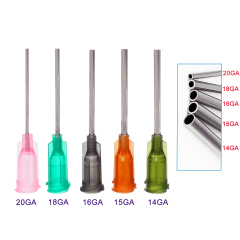 1.5'' Dental Blunt Dispensing Needles Syringe Needle Tips For Glue Oil Ink 14-25 Gauge