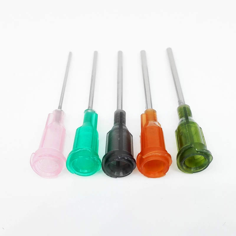 1.5'' Dental Blunt Dispensing Needles Syringe Needle Tips For Glue Oil Ink 14-25 Gauge