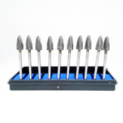 10 Pcs Tungsten Steel Drill Bits Rotary Burr Files Nail Art Manicure Pedicure Tools