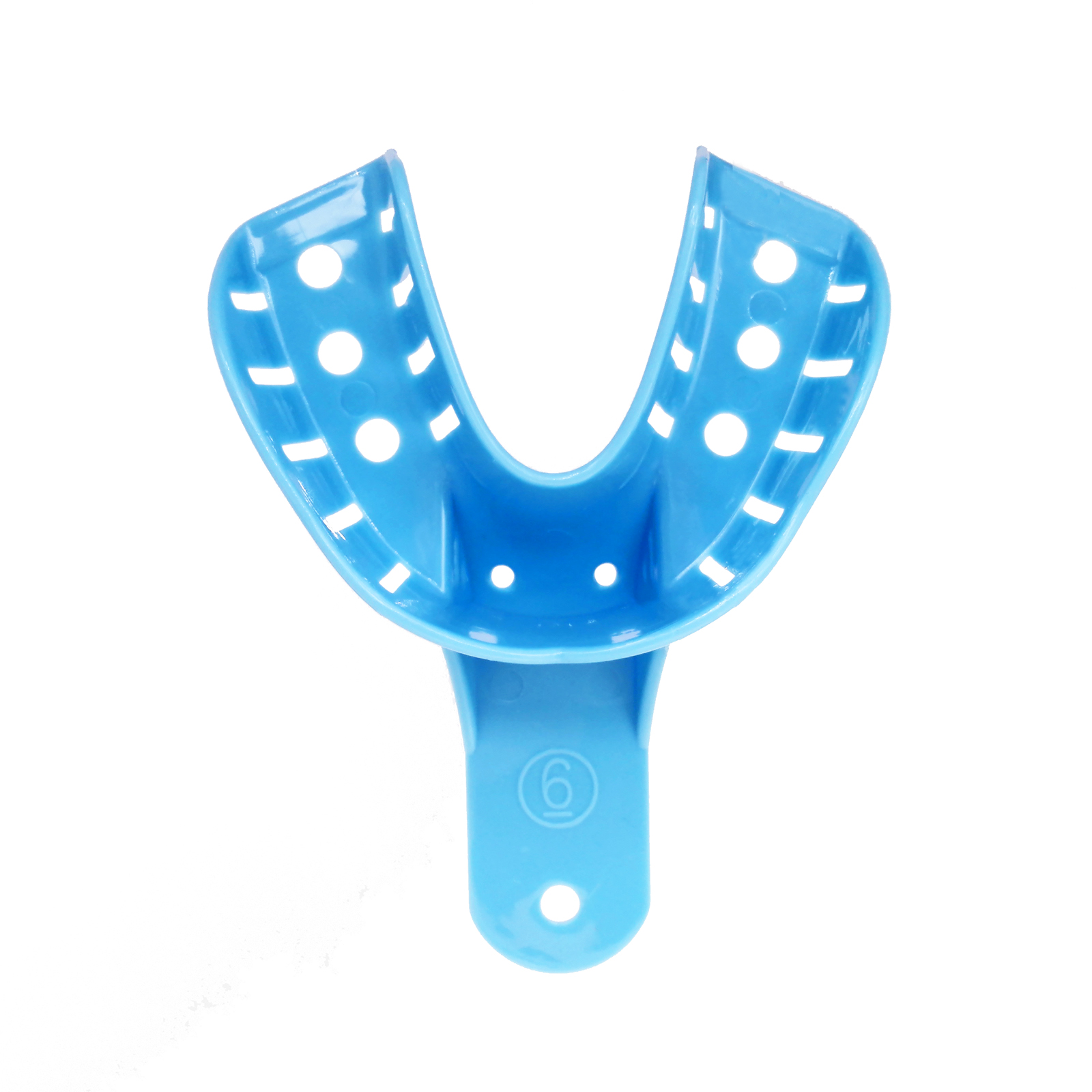 12PCS Dental Grade Disposable Perforated Plastic Dental Impression Trays Vastmed Plastic Materials Teeth Holder Dental Central Supply Oral Tools