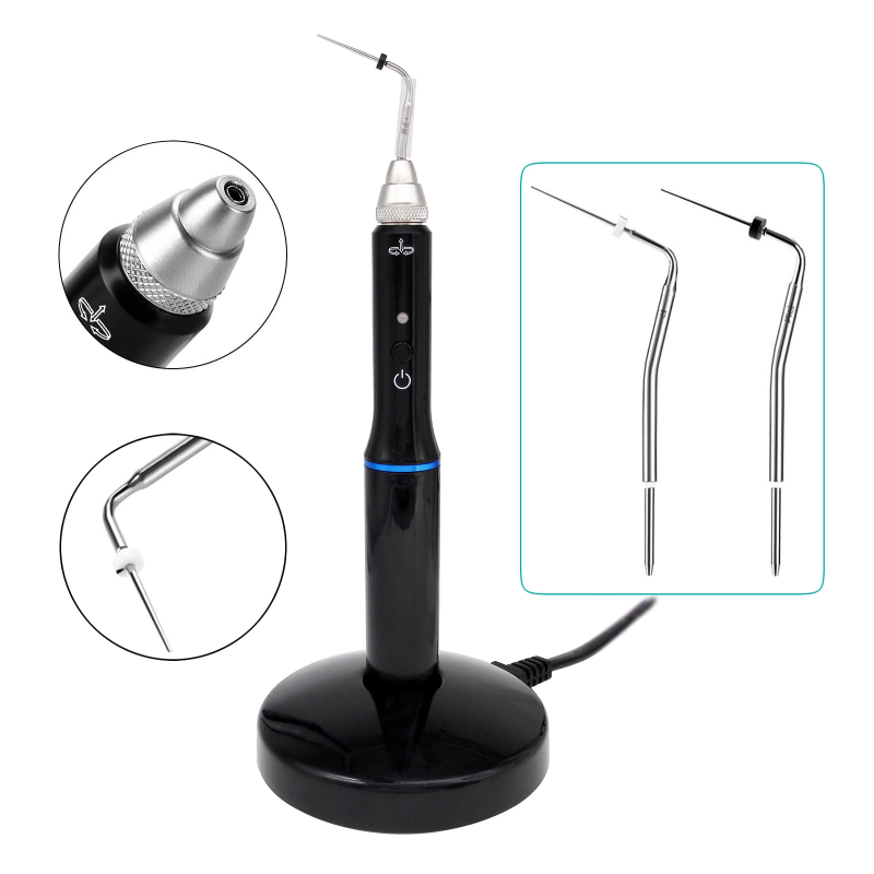Dental Endodontic Cordless Gutta Percha Obturation System Heating Pen Plugger Needle + 2pc Tips