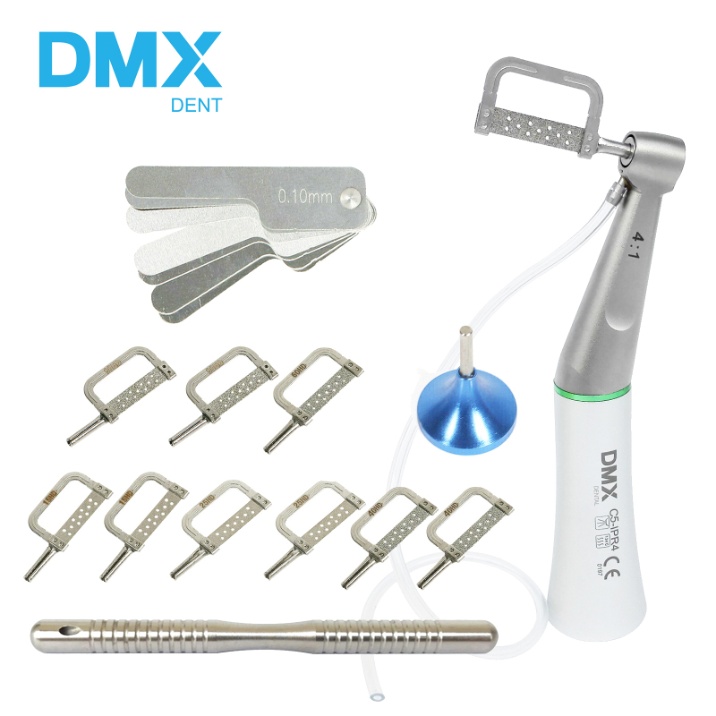 DMXDENT Dental 4:1 Reduction IPR Contra Angle Handpiece Interproximal Stripping Gauge