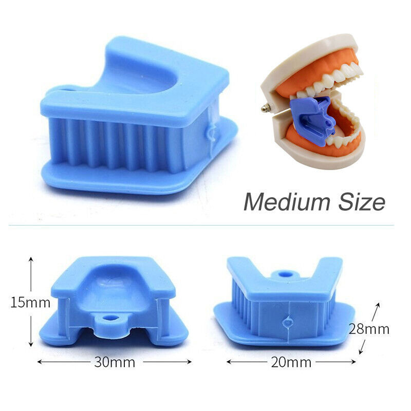 Dental Bite Block Cheek Retractor Mouth Prop Bite Block Opener Silicone Rubber