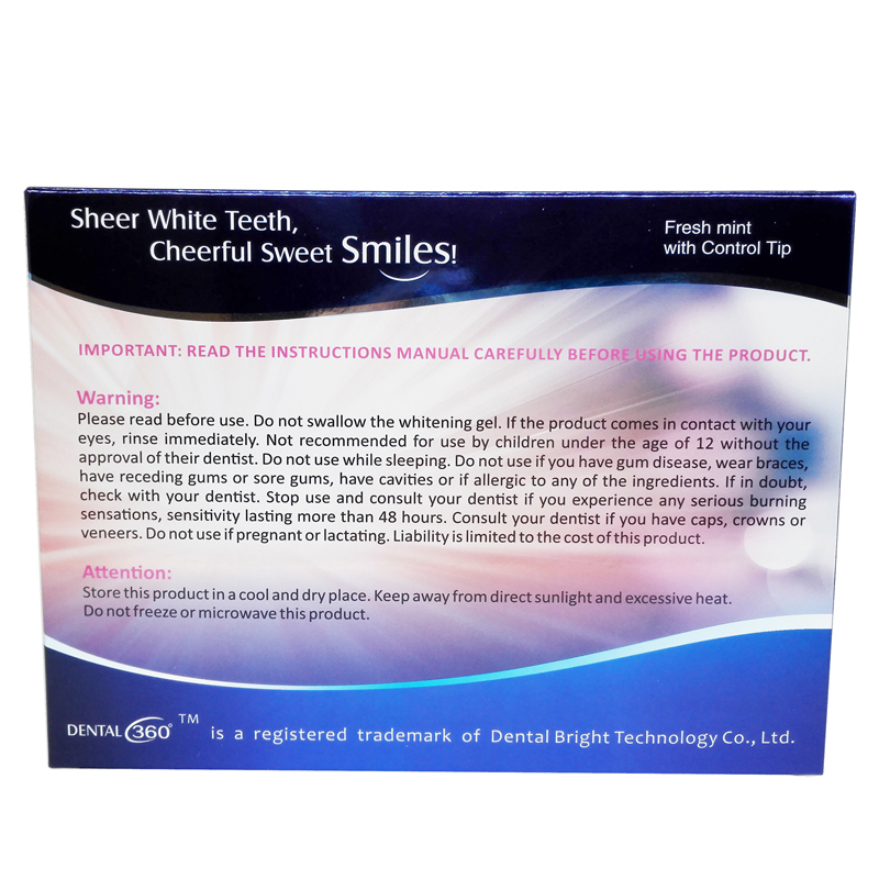 Dental Tooth Whitener Bleaching Laser Strong Gel Teeth Whitening Kit D