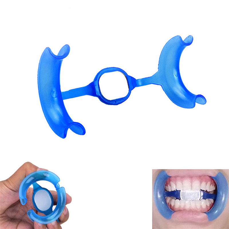 10 Pcs Dental M-Shape Mouth Opener with Mirror Cheek Retractor Teeth Whitening