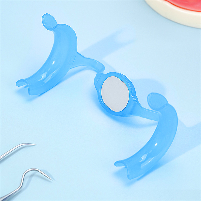 10 Pcs Dental M-Shape Mouth Opener with Mirror Cheek Retractor Teeth Whitening
