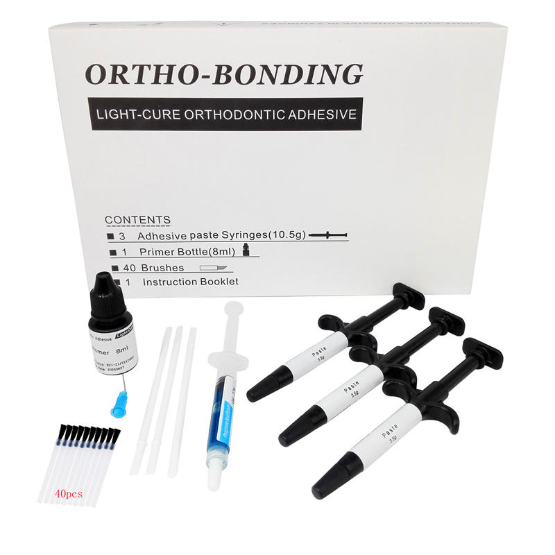 Dental Orthodontic Bonding Bracket Light Cure Adhesive Kit Resin Paste